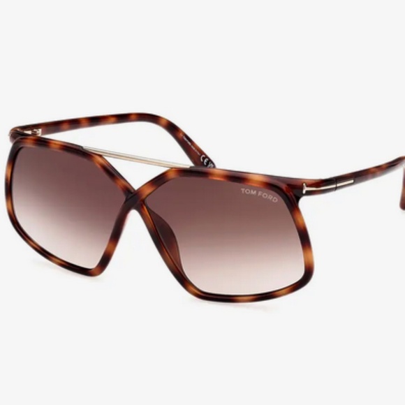 TOM FORD Meryl 64mm Gradient Polarized Oversize Square Sunglasses main image 5